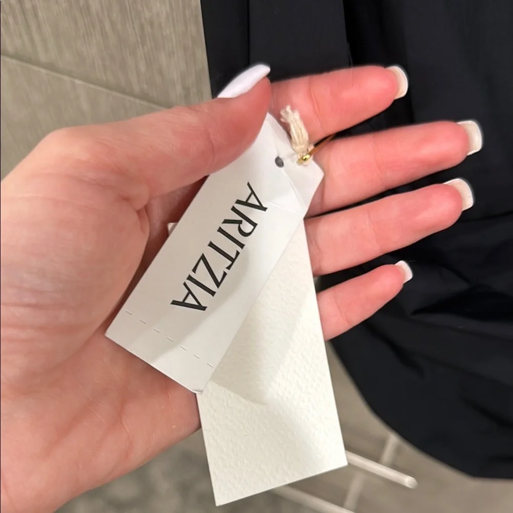 Elegant Black Draped Women's Top - Picture 4 of 5